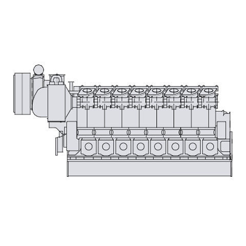 Inboard motor - Pielstick PC2.6B - MAN Energy Solutions - Marine - propulsion / diesel / electric