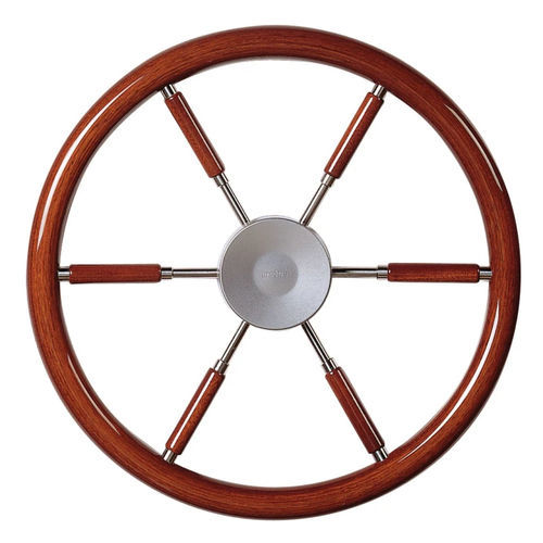 Mahogany power boat steering wheel - KWL series - VETUS - classic / six spokes