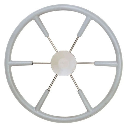 Stainless steel power boat steering wheel - KS series - VETUS - polyurethane-coated / classic / six spokes
