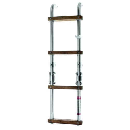 Boat ladder - SLFM4A - VETUS - folding / swim / stainless steel