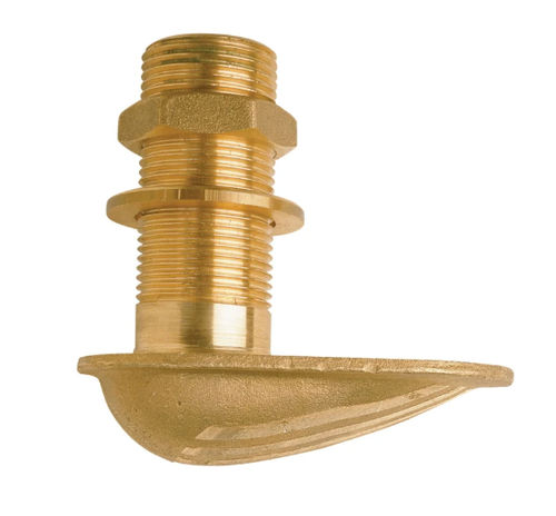 Brass boat through-hull fitting - WCAP series - VETUS - bronze