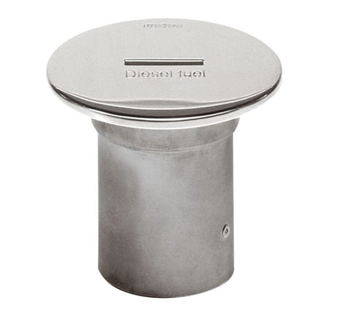 Key lock deck fill - CAPF51S - VETUS - fuel tank / stainless steel