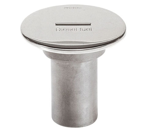 Key lock deck fill - CAPF38S - VETUS - fuel tank / stainless steel