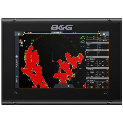 Chart plotter Vulcan B & G GPS / for racing sailboats / color