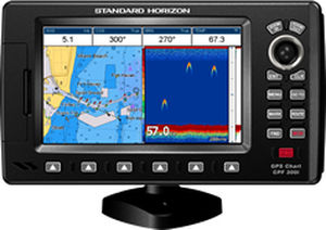 Chart plotter combo - CPF300i  - Standard horizon - fishfinder / radar / AIS