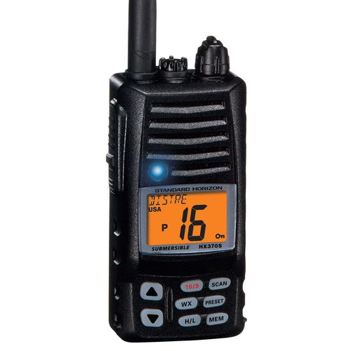 Boat radio - HX 370S - Standard horizon - portable / VHF / submersible