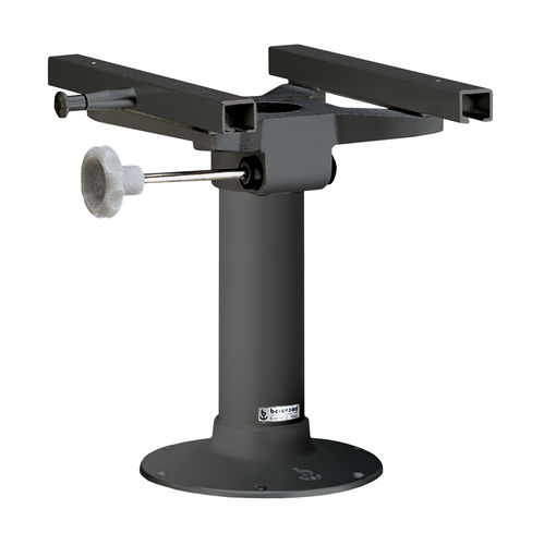 Boat helm seat pedestal - S 106 - Besenzoni SpA - adjustable / aluminum
