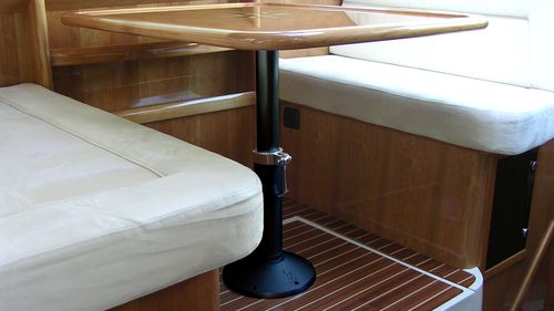 Adjustable table pedestal - T 112 - Besenzoni SpA - aluminum