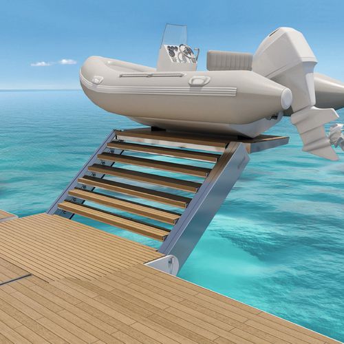 Yacht gangway - SP 603 - Besenzoni SpA - telescopic / rotating ...