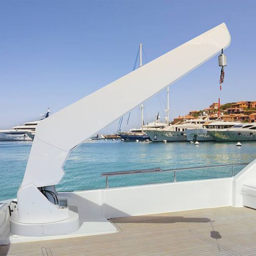 Ship crane - G 624 - Besenzoni SpA - for yacht / for decks / telescopic