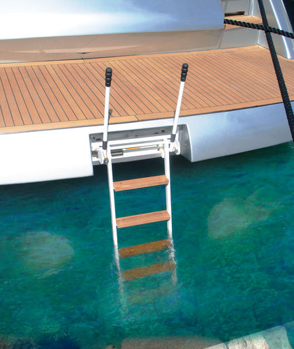 Boat ladder - SI 401 BIG MAREA - Besenzoni SpA - retractable / boarding / platform