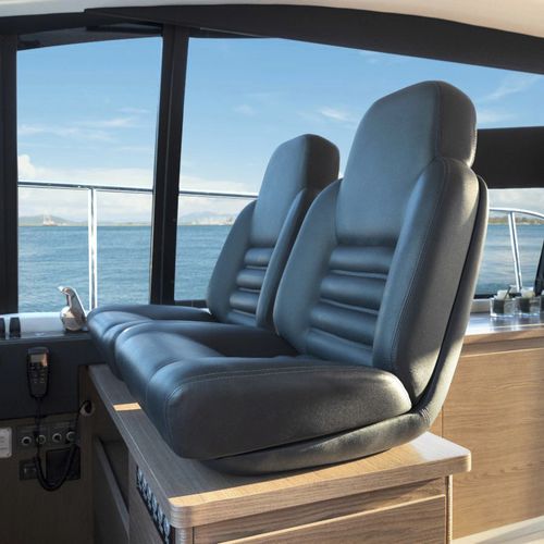 Pilot seat - P 416 F PRESIDENT FIXED - Besenzoni SpA - for boat / for yacht / with armrests