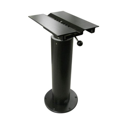 Boat helm seat pedestal - S 316 - Besenzoni SpA - adjustable / electric / aluminum