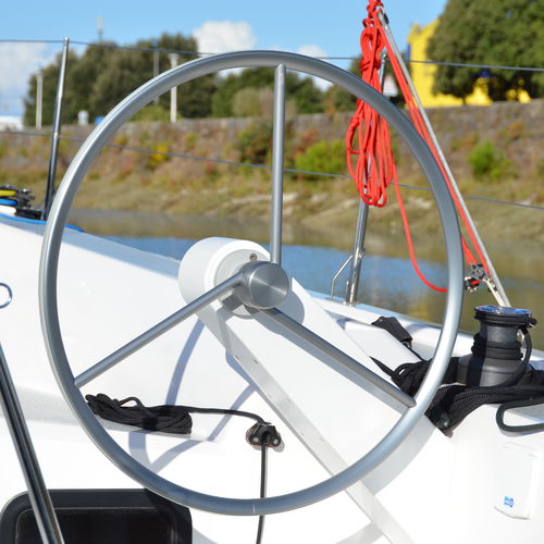 Sailboat helm wheel - Triak - Goiot Systems - carbon / titanium / racing