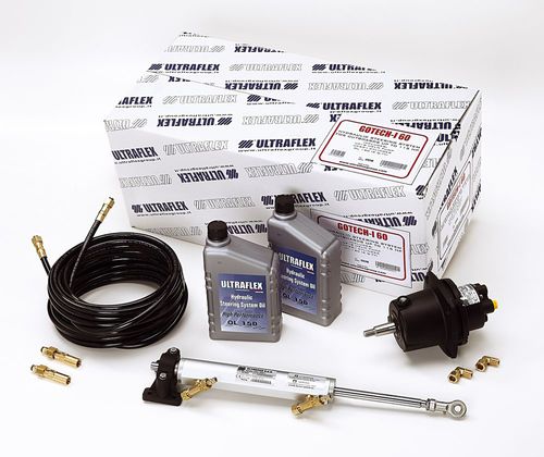 Motor boat steering - GoTech-I - ULTRAFLEX S.P.A. - hydraulic