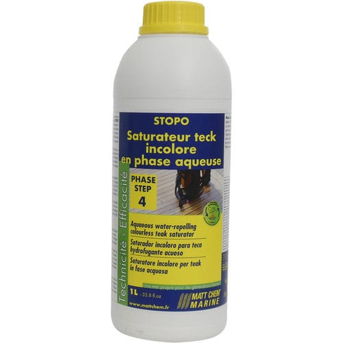 Impregnating oil - STOPO - MATT CHEM MARINE - exotic wood / for boat