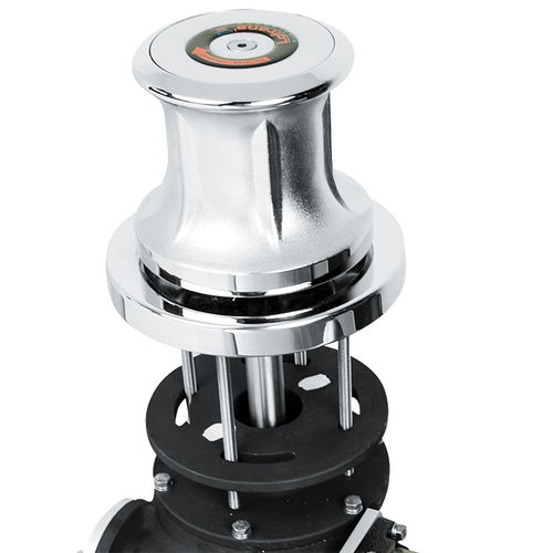 Boat capstan - T2500 - Lofrans - electric / chrome-plated bronze base