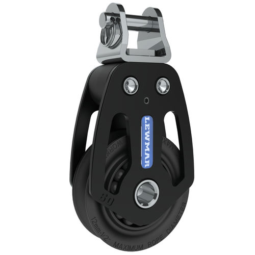 Single block - HTX Togglehead  - LEWMAR - cheek / mast foot / with swiveling toggle
