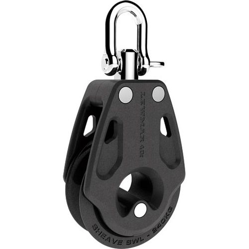 Single block - Control  - LEWMAR - swivel / with shackle / with ball bearing