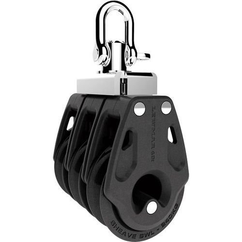 Triple block - Control  - LEWMAR - with shackle / with ball bearing / max. rope ø 10 mm