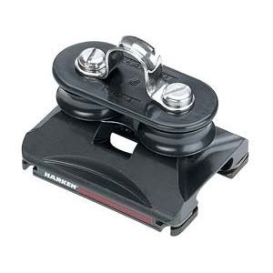 Mainsail sheet car - 2728 - Harken - fixed sheaves / ball bearing / with hasp
