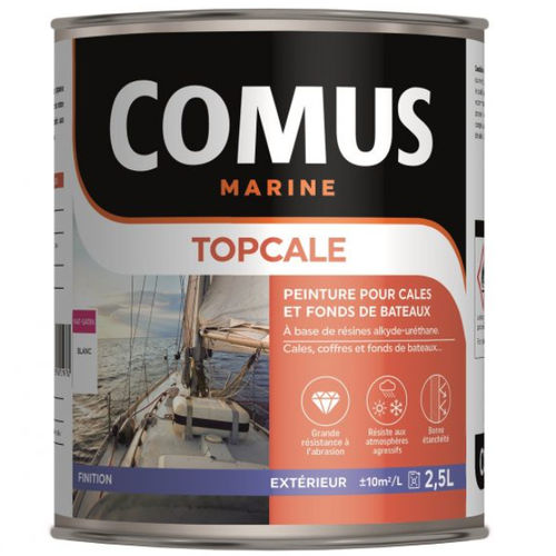 Pleasure boat paint - TOPCALE  - COMUS MARINE - single-component / high-gloss / bilge