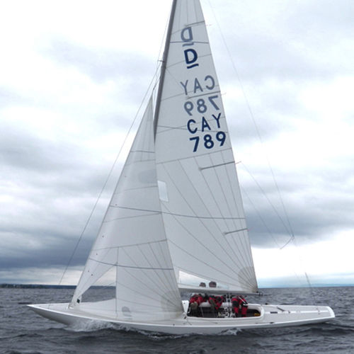 Mainsail - Quantum Sails - for one-design sport keelboats / radial cut / Dragon