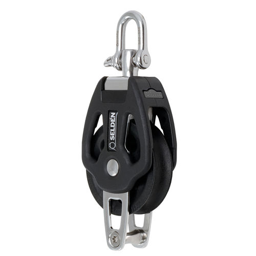Single block - 407-001-02 - SELDÉN MAST - cheek / with swivel / with becket