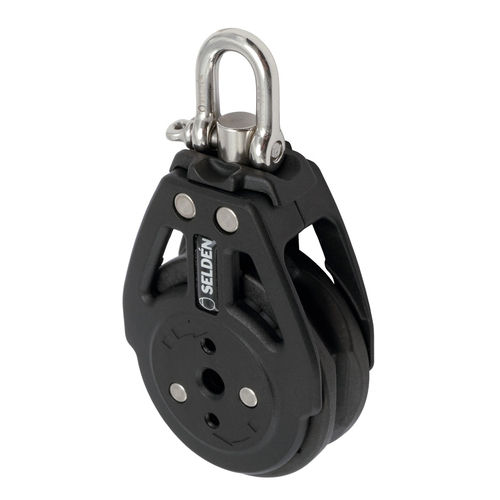 Single block - 404-401-01 - SELDÉN MAST - ratchet / with swivel / max. rope ø 8 mm
