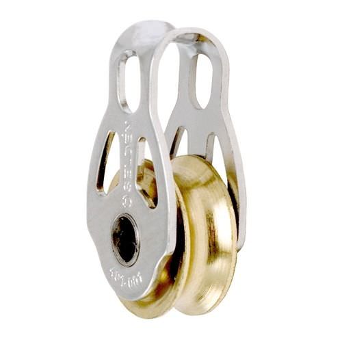 Single block - 401-001-02 - SELDÉN MAST - cheek / with fixed head / plain bearing