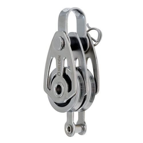 Double block - 402-201-09 - SELDÉN MAST - cheek / with becket / with fixed head