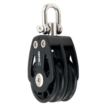 Double block - 410-001-04 - SELDÉN MAST - cheek / with swivel / plain bearing