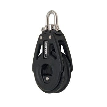 Single block - 406-601-01 - SELDÉN MAST - cheek / with swivel / with ball bearing