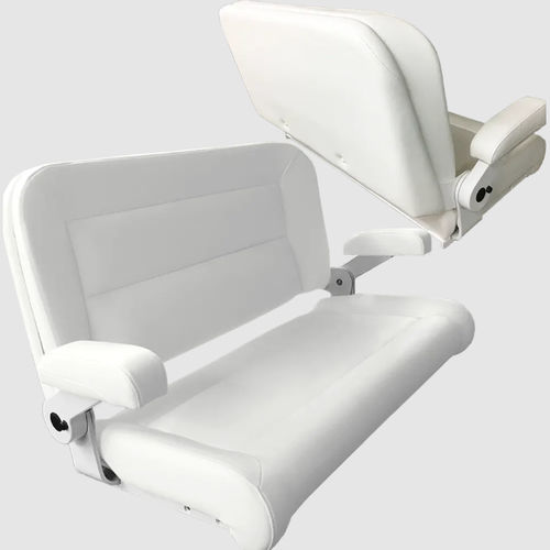 Boat bench seat Platinum 2person / gray / black