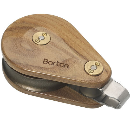Single block - 50030  - Barton Marine - with ball bearing / for classic sailboats / wooden