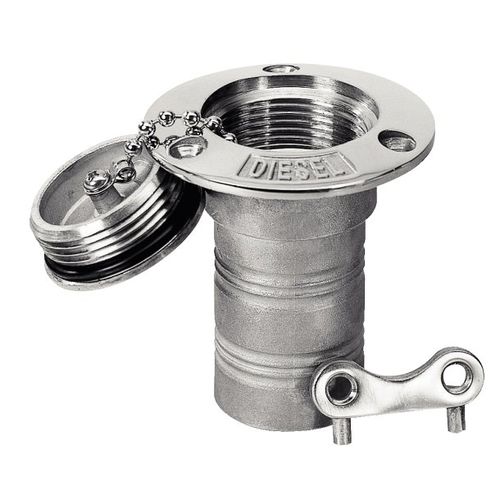 Threaded deck fill - 487 series - Plastimo - stainless steel
