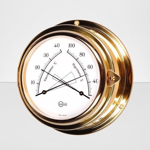 Analog thermometer - 850240 - Cassens & Plath GmbH - hygrometer / polished brass