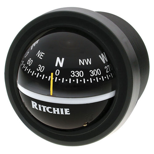 Sailboat steering compass - V-57.2 - Ritchie Navigation - magnetic / vertical / built-in