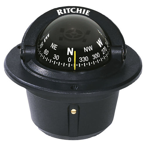 Boat steering compass - F-50 series - Ritchie Navigation - magnetic / horizontal / built-in