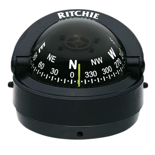 Boat steering compass - S-53 series - Ritchie Navigation - magnetic / horizontal / built-in