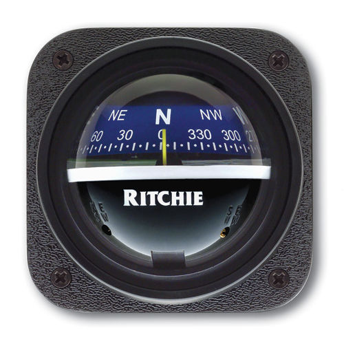 Sailboat steering compass - V-537 series - Ritchie Navigation - magnetic / vertical / built-in