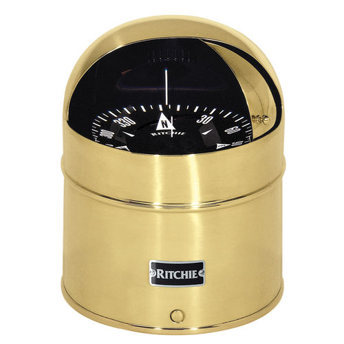 Boat steering compass - D-615-X - Ritchie Navigation - magnetic / horizontal / binnacle-mounted