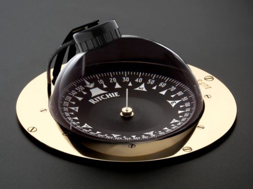 Yacht steering compass - SY-500PL - Ritchie Navigation - magnetic / horizontal / built-in