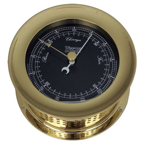 Analog barometer - Atlantis Premiere - Weems & Plath - black