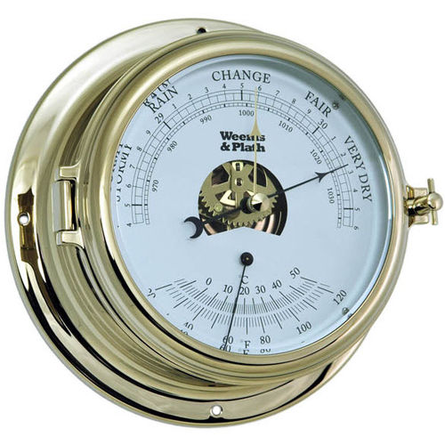 Analog barometer - Endurance II 135 - Weems & Plath - white / thermometer