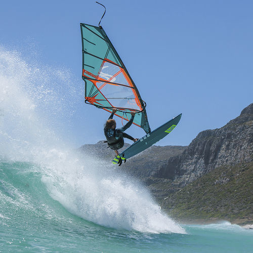 Wave windsurf sail - Blacktip - Simmer - RDM / 4-batten / blue