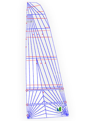 Mainsail - SQUARE TOP - Lidgard Sailmakers - for cruiser-racer sailboats / tri-radial cut / laminated