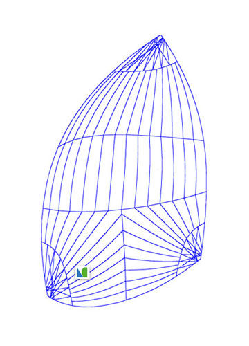 Asymmetric spinnaker - A3  - Lidgard Sailmakers - for regatta sailboats