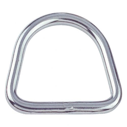 Sailboat ring - Dee  - MPI-INOX - D-shape / max. rope ø 8 mm