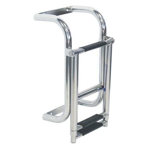 Telescopic ladder - 886743 - MPI-INOX - boarding / plastic / stainless steel